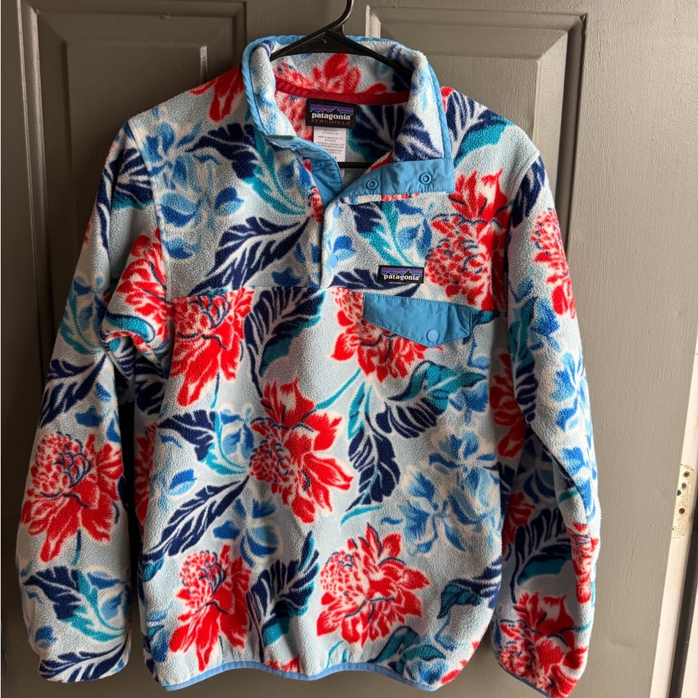 Patagonia Synchilla Snap T Pullover Limited Edition Hawaiian Print Small